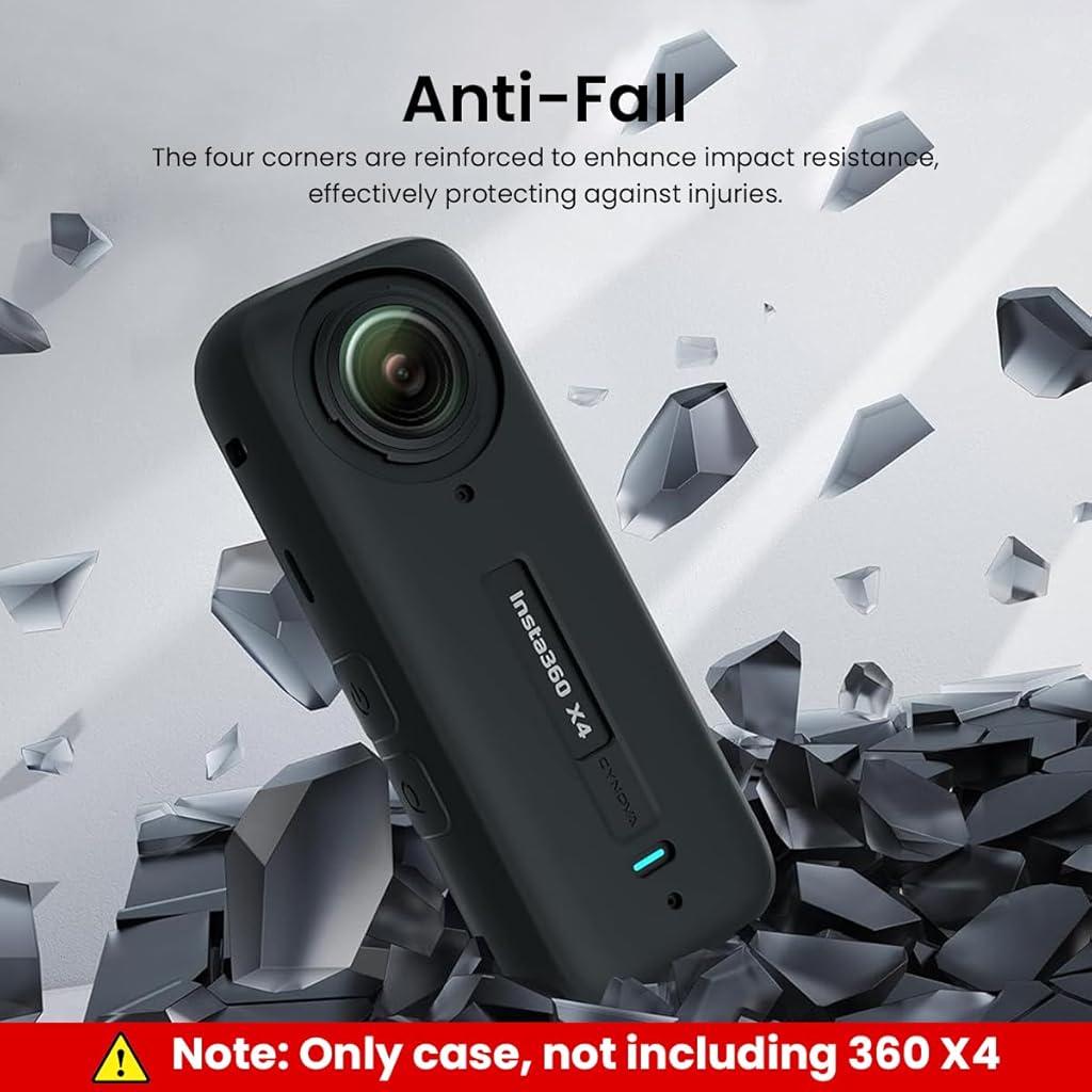 ZORBES 2Pcs Silicone Cover for Insta 360 X4 Silicone Lens Cover & Silicone Jacket Anti-Scratch Silicone Cover for Insta 360 X4 Waterproof Outdoor Silicone Skin Cover for Insta 360 X4 ZORBES 2Pcs Silicone Cover for Insta 360 X4 Silicone Lens Cover & Silicone Jacket Anti-Scratch Silicone Cover for Insta 360 X4 Waterproof Outdoor Silicone Skin Cover for Insta 360 X4